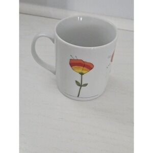 Vintage Toscany Collection "Flowers Turn to Butterflies"  Mug Made in Japan 8 Oz